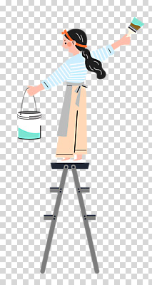 전신 편집 편집이미지 여자 사다리 한명 서기 들기 누끼 성인 손들기 앞치마 페인트 작업 페인트칠 페인트통 페인트붓 PNG 성인여자한명만 편집소스 1 모션 페인팅 통 사람 도구 붓 여자한명만 성인여자만 파일형식