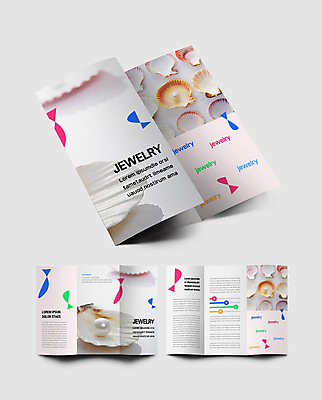 템플릿 표지디자인 표지 내지 리플렛 3단접지 그래프 팜플렛 사람없음 흰색 조개껍데기 보석 진주 연분홍색 진주조개 이미지템플릿 AI파일 분홍색 컬러 조개 광석 파일형식 벡터