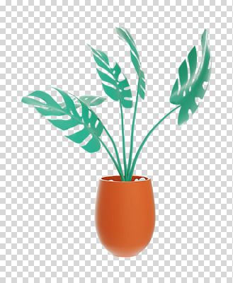 편집 편집이미지 화분 화초 누끼 사람없음 3D소스 3D 디지털합성 PNG 몬스테라 열대잎 편집소스 식물 잎 파일형식