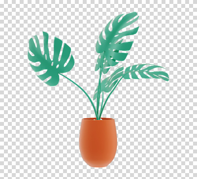 편집 편집이미지 화분 화초 누끼 사람없음 3D소스 3D 디지털합성 PNG 몬스테라 열대잎 편집소스 식물 잎 파일형식