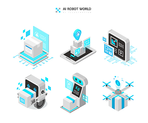 일러스트 사람모양 들기 사람없음 스마트폰 스크린 모니터 운반 무게 스마트 로봇 배송 택배 위치 택배상자 아이소메트릭 드론 무게측정 모빌리티 AI_인공지능 국내일러스트 AI파일 모양 교통수단 컨셉 모션 핸드폰 스마트기기 컴퓨터 상자 운송업 측정 파일형식 벡터