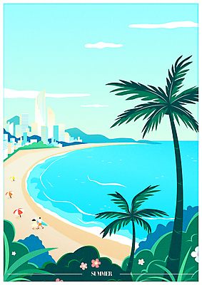 전신 구름 커플 여자 남자 하늘색 일러스트 하늘 성인 해변 두명 여름 여름휴가 바캉스 모래사장 야자수 걷기 맑음 여름풍경 산책 도시 파라솔 서핑보드 풀 하와이무궁화 히비스커스 성인만 트로피컬아트 여름배경 국내일러스트 AI파일 자연요소 나무 식물 계절 꽃 바다 백그라운드 관계 모션 날씨 휴가 휴식 사람 풍경 파란색 보드_스포츠 그림 파일형식 벡터 여름_계절