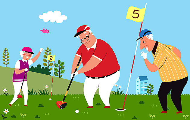 전신 나무 구름 여자 할아버지 노년 남자 할머니 골프 일러스트 응원 골프장 조류 필드 레저 골프공 서기 들기 취미 야외 건물 세명 손들기 주먹 골프채 골프웨어 즐거움 퍼팅 골프깃발 노인만 안경낌 파크골프 국내일러스트 AI파일 자연요소 식물 동물 건축물 옷 감정 안경 포즈 공 스포츠시설 모션 골프용품 사람 성인 구기 깃발 성인만 파일형식 벡터