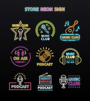 별 음악 음표 일러스트 간판 사람없음 헤드셋 CD 기타 레코드 원형 심볼 마이크 라디오 네온 라디오방송 별모형 국내일러스트 AI파일 자연요소 도형 기호 음향기기 현악기 문화예술 전자제품 모형 헤드폰 음반 파일형식 벡터