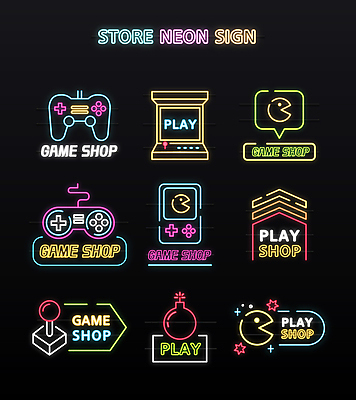 말풍선 일러스트 간판 사람없음 상점 사각형 게임 게임용품 폭탄 심볼 네온 게임콘트롤러 게임패드 몬스터 오락기계 오락실 휴대용게임기 국내일러스트 AI파일 도형 놀이 휴대용 게임기 폭발물 오브젝트 파일형식 벡터