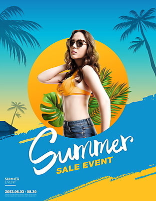 PSD 편집이미지 손글씨 여자 포즈 한명 이벤트 상반신 20대 성인 글자캘리그라피 여름 파란색 쇼핑 비키니 선글라스 야자수 세일 한국인 야자수잎 성인여자한명만 여름맞이 프로모션 이미지편집 나무 1 계절 수영복 안경 컬러 잎 캘리그라피 사람 동양인 청년 여자한명만 성인여자만 파일형식 여름_계절