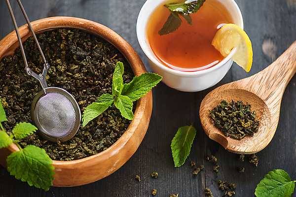 포토 JPG 해외이미지 그릇 잎 티타임 근접촬영 사람없음 하이앵글 찻잔 나무숟가락 찻잎 레몬장식 차거름망 해외포토 식물 식기 뷰포인트 휴식 잔 장식 차_음료 숟가락 레몬 파일형식 이미지허브