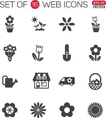 EPS 해외이미지 식물 꽃잎 꽃 꽃다발 잎 일러스트 자동차 세트 태양 장미 바구니 새싹 상점 봄 물뿌리개 튤립 냄비 삽 해외일러스트 자연요소 계절 육상교통 솥 파일형식 벡터 이미지허브