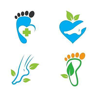 EPS 해외이미지 잎 일러스트 발 건강 사람없음 세트 하트 플러스 심볼 발바닥 발관리 발모양 해외일러스트 모양 식물 기호 신체부위 파일형식 벡터 이미지허브