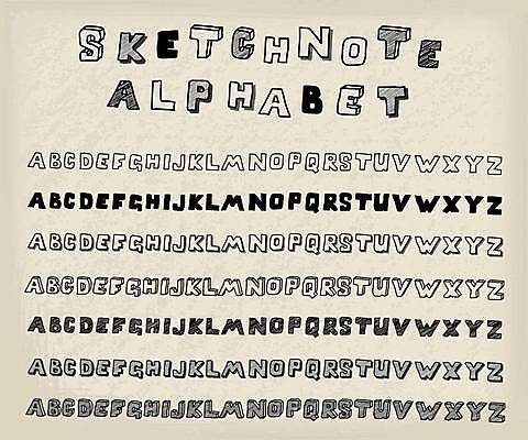 EPS 해외이미지 알파벳 일러스트 대문자 사람없음 세트 연필 검은색 낙서 스케치 베이지색 조합형타이포 해외일러스트 영어 컬러 학용품 미술 타이포그라피 필기구 파일형식 벡터 이미지허브