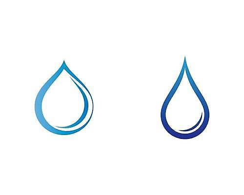 EPS 해외이미지 일러스트 사람없음 파란색 세트 물방울 심볼 해외일러스트 컬러 파일형식 벡터 이미지허브