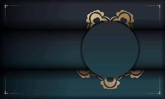 EPS 해외이미지 문양 백그라운드 일러스트 사람없음 금색 화려 고급 청록색 해외일러스트 컬러 컨셉 파일형식 벡터 이미지허브