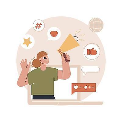 EPS 해외이미지 여자 별 지구 말풍선 일러스트 한명 들기 상반신 성인 노트북 확성기 외침 하트 최고 원형 손모양 베이지색 소셜네트워크 성인여자한명만 해시태그 해외일러스트 자연요소 모양 도형 1 컬러 모션 사람 전자제품 소리 특수문자 여자한명만 성인여자만 파일형식 벡터 손_신체부위 이미지허브