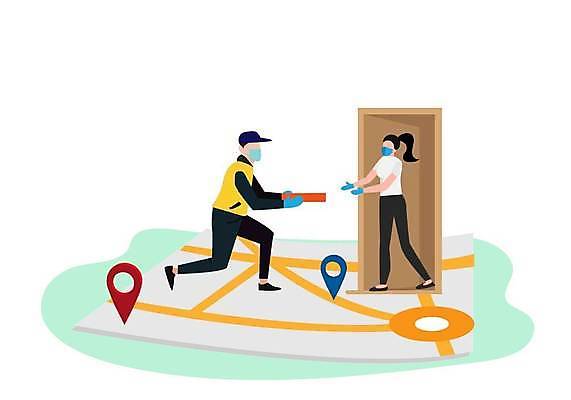 EPS 해외이미지 캐릭터 디자인 배너 잡화 여자 남자 음식 유니폼 지도 인터넷 일러스트 비즈니스 주택 사람 그래픽 상자 문 디지털 인포그래픽 표현 플랫 바이러스 배달원 보호 질병 서비스 속도 예방 감염 패키지 질서 온라인 물류 고립 전염병 헬프 해외일러스트 일러캐릭터 직업 옷 컨셉 의학 건물 예절 도움 파일형식 벡터 이미지허브