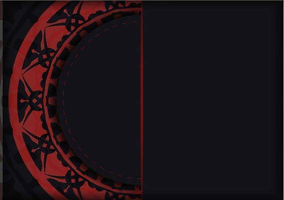 EPS 해외이미지 문양 백그라운드 일러스트 사람없음 빨간색 검은색 화려 고급 아치 카피스페이스 해외일러스트 컬러 컨셉 공백 파일형식 벡터 이미지허브