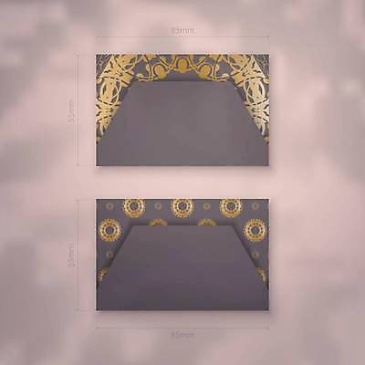 EPS 해외이미지 디자인 백그라운드 패턴 일러스트 명함 사람없음 세트 갈색 고급 만다라 목업 해외일러스트 컬러 컨셉 무늬 파일형식 벡터 이미지허브