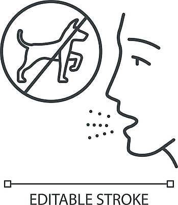 EPS 해외이미지 라인일러스트 일러스트 사람없음 금지 개 얼굴모양 알레르기 해외일러스트 모양 얼굴 포유류 질병 파일형식 벡터 이미지허브