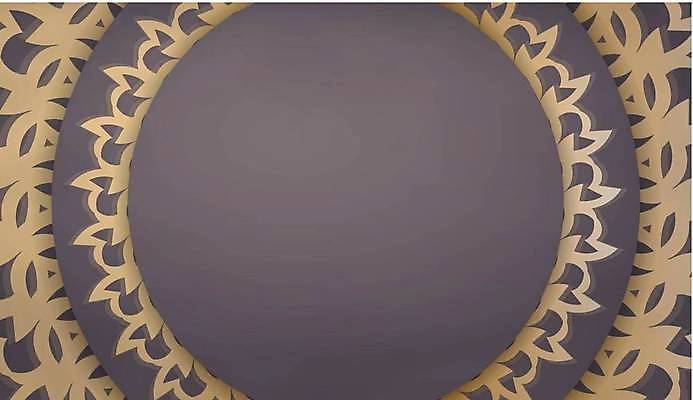 EPS 해외이미지 문양 백그라운드 일러스트 사람없음 보라색 금색 원형 화려 고급 카피스페이스 해외일러스트 도형 컬러 컨셉 공백 파일형식 벡터 이미지허브