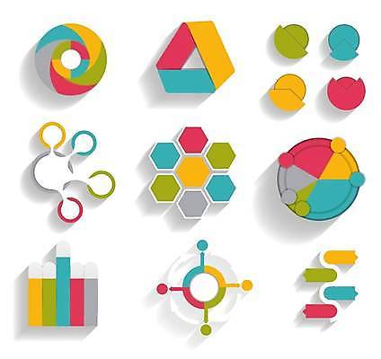 EPS 해외이미지 일러스트 비즈니스 사람없음 그래픽 세트 자료 인포그래픽 정보 원형 삼각형 연결 막대그래프 육각형 원그래프 목차 해외일러스트 도형 그래프 파일형식 벡터 이미지허브