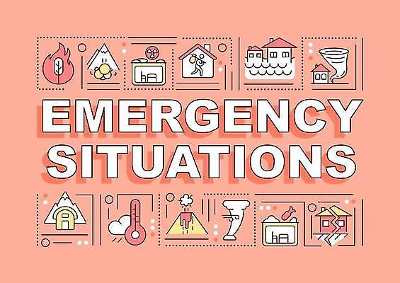 EPS 해외이미지 디자인 선 백그라운드 컨셉 일러스트 불 타이포그라피 사람없음 단어 긴급 위험 홍수 자연재해 서비스 위급상황 재앙 지진 레터링 해외일러스트 자연요소 문자 재해 위급 파일형식 벡터 이미지허브
