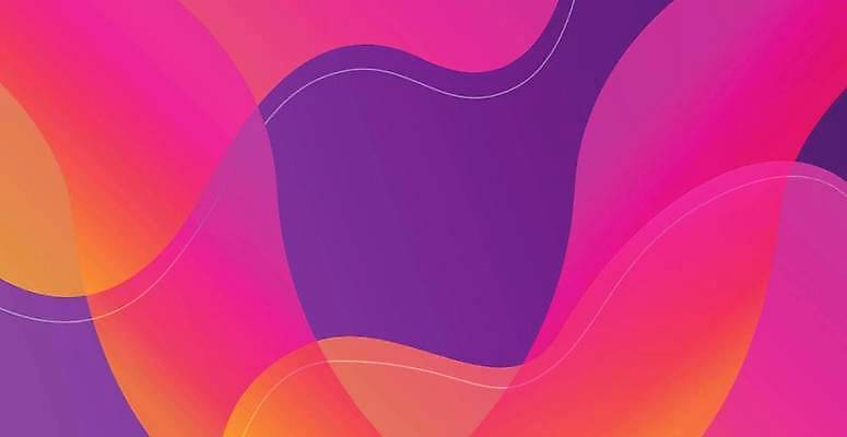 EPS 해외이미지 분홍색 백그라운드 곡선 일러스트 추상 사람없음 보라색 겹침 기하학 해외일러스트 선 컬러 무늬 파일형식 벡터 이미지허브