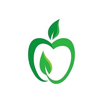 EPS 해외이미지 잎 일러스트 사람없음 초록색 사과 심볼 해외일러스트 식물 컬러 과일 파일형식 벡터 이미지허브