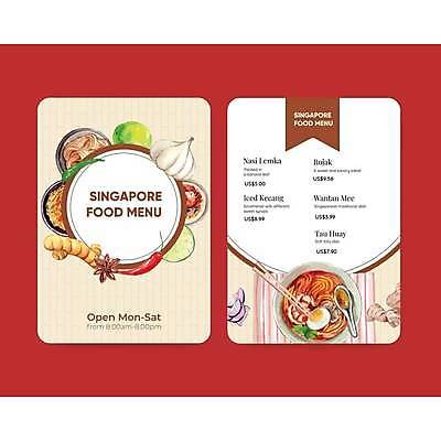 EPS 해외이미지 음식 일러스트 젓가락 고추 마늘 사람없음 숟가락 면류 메뉴 메뉴판 라임 싱가폴 팔각회향 해외일러스트 아시아 채소 과일 수저 향신료 파일형식 벡터 이미지허브