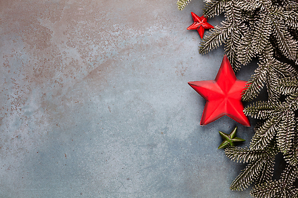 포토 JPG 해외이미지 별 잎 크리스마스장식 크리스마스 겨울 회색배경 실내 사람없음 하이앵글 오브젝트 별모형 카피스페이스 해외포토 자연요소 식물 계절 기념일 뷰포인트 백그라운드 내부 모형 공백 회색 파일형식 이미지허브