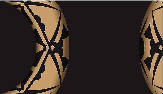 EPS 해외이미지 문양 백그라운드 일러스트 사람없음 검은색 금색 화려 고급 해외일러스트 컬러 컨셉 파일형식 벡터 이미지허브