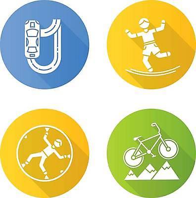 EPS 해외이미지 클립아트 디자인 스포츠 포즈 이동 컨셉 일러스트 공 자국 자동차 산 사람 경사 취미 세트 픽토그램 웹 레이스 플랫 심볼 사인 팩 사이클링 바이킹 비포장도로 상형문자 크로스컨트리 항목 해외일러스트 문자 도로 육상교통 인터넷 화장품 육상스포츠 파일형식 벡터 이미지허브