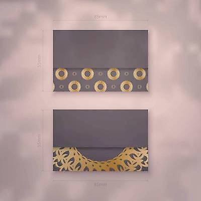 EPS 해외이미지 디자인 백그라운드 패턴 일러스트 명함 사람없음 세트 갈색 금색 고급 만다라 목업 해외일러스트 카드프레임 컬러 컨셉 무늬 프레임 파일형식 벡터 이미지허브