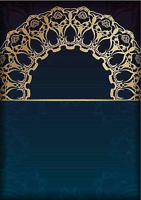 EPS 해외이미지 문양 백그라운드 일러스트 사람없음 파란색 금색 빈티지 화려 고급 해외일러스트 컬러 컨셉 파일형식 벡터 이미지허브