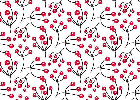 EPS 해외이미지 열매 백그라운드 크리스마스 패턴 일러스트 사람없음 빨간색 원형 해외일러스트 도형 식물 기념일 컬러 무늬 파일형식 벡터 이미지허브