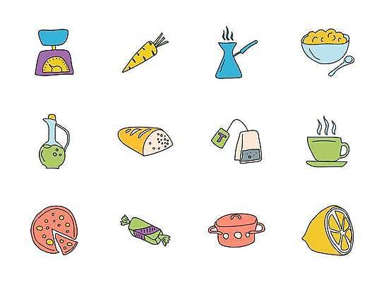 EPS 해외이미지 접시 디자인 커피 음료 음식 채소 일러스트 비즈니스 유리 피자 요리 취미 컵 세트 픽토그램 주방 식당 숟가락 식사 저녁식사 웹 장비 우유 기구 도구 공구 체리 사발 칼 수프 낙서 찻주전자 만화 수집 심볼 오브젝트 사인 준비 그림 손그림 UI 고립 해외일러스트 식기 인터넷 과일 재질 주전자 유제품 패스트푸드 서양음식 수저 상점 사기그릇 파일형식 벡터 이미지허브