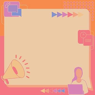 EPS 해외이미지 디자인 여자 일러스트 비즈니스 프레임 한명 성인 노트북 확성기 메시지 얼굴없음 성인여자한명만 카피스페이스 해외일러스트 1 사람 전자제품 공백 여자한명만 성인여자만 파일형식 벡터 이미지허브