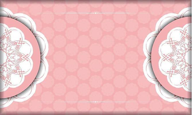 EPS 해외이미지 문양 분홍색 일러스트 프레임 사람없음 화려 고급 빅토리아 카피스페이스 해외일러스트 컬러 컨셉 공백 파일형식 벡터 이미지허브