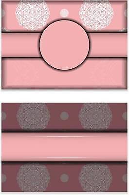 EPS 해외이미지 문양 분홍색 일러스트 프레임 사람없음 세트 원형 화려 고급 빅토리아 카피스페이스 해외일러스트 도형 컬러 컨셉 공백 파일형식 벡터 이미지허브