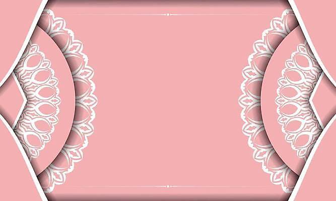 EPS 해외이미지 문양 분홍색 일러스트 프레임 사람없음 화려 고급 빅토리아 카피스페이스 해외일러스트 컬러 컨셉 공백 파일형식 벡터 이미지허브