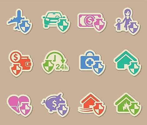 EPS 해외이미지 스티커 지폐 일러스트 자동차 비행기 사람모양 사람없음 세트 컬러풀 라벨 돼지저금통 하트 지갑 보험 집모양 해외일러스트 모양 육상교통 컬러 돈 항공교통 대중교통 프레임 저금통 파일형식 벡터 이미지허브