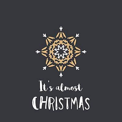 EPS 해외이미지 크리스마스 겨울 일러스트 타이포그라피 사람없음 검은색 금색 눈송이 메시지 눈꽃무늬 엘리먼트 레터링 해외일러스트 문자 계절 기념일 컬러 무늬 눈꽃 눈_날씨 파일형식 벡터 이미지허브