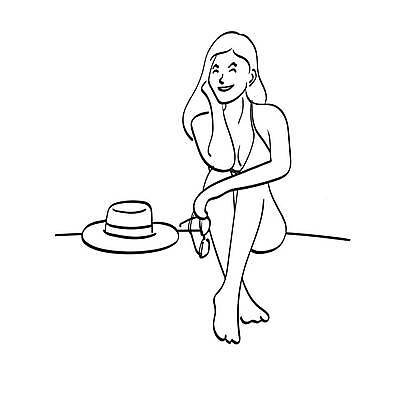 EPS 해외이미지 전신 라이프스타일 여자 행복 여행 라인일러스트 일러스트 휴가 휴식 한명 들기 앉기 성인 비키니 선글라스 라인아트 휴양지 손그림 성인여자한명만 해외일러스트 1 수영복 감정 안경 선 컨셉 모션 사람 생활 장소 여자한명만 성인여자만 파일형식 벡터 이미지허브