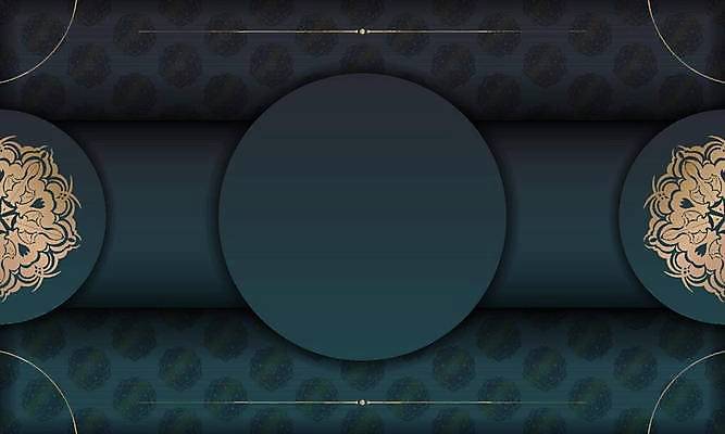 EPS 해외이미지 문양 백그라운드 일러스트 사람없음 원형 화려 고급 청록색 해외일러스트 도형 컬러 컨셉 파일형식 벡터 이미지허브