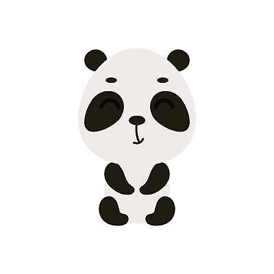 EPS 해외이미지 동물캐릭터 일러스트 사람없음 귀여움 판다 만화 해외일러스트 일러캐릭터 동물 캐릭터 컨셉 곰 파일형식 벡터 이미지허브