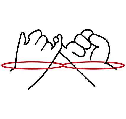 EPS 해외이미지 손 일러스트 손짓 신체부위 약속 붉은실 새끼손가락 해외일러스트 모션 사람 파일형식 벡터 이미지허브