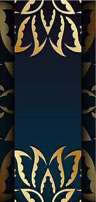 EPS 해외이미지 문양 배너 세로배너 백그라운드 일러스트 사람없음 금색 화려 고급 남색 해외일러스트 컬러 컨셉 세로 파일형식 벡터 이미지허브