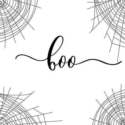 EPS 해외이미지 손글씨 영어 일러스트 캘리그라피 사람없음 소리 유령 거미줄 감탄사 필기체 레터링 겁주기 해외일러스트 문자 모션 파일형식 벡터 이미지허브