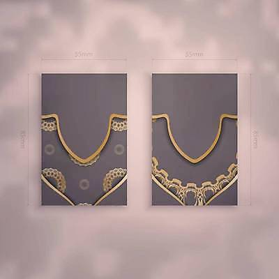 EPS 해외이미지 디자인 백그라운드 패턴 일러스트 명함 사람없음 세트 갈색 고급 만다라 목업 해외일러스트 컬러 컨셉 무늬 파일형식 벡터 이미지허브