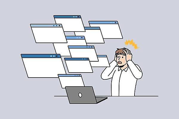 EPS 해외이미지 남자 일러스트 비즈니스 한명 상반신 성인 노트북 놀람 비즈니스맨 인터넷창 오류 성인남자한명만 해외일러스트 1 감정 인터넷 표정 사람 전자제품 직장인 남자한명만 성인남자만 파일형식 벡터 이미지허브