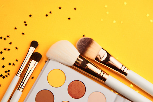 포토 JPG 해외이미지 사람없음 세트 뷰티 화장품 오브젝트 아이섀도 메이크업브러쉬 해외포토 붓 파일형식 이미지허브