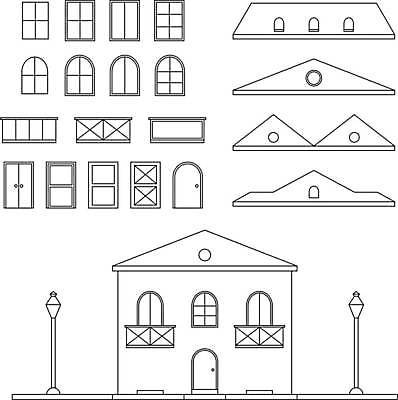 EPS 해외이미지 디자인 실루엣 선 일러스트 건축양식 창문 호텔 지붕 거리 아파트 주택 미술 건물 그래픽 세트 도시풍경 사무실 문 발전기 발코니 등불 도시 재산 플랫 도심 만화 스케치 수집 심볼 사인 윤곽 타운 고립 얇은 엘리먼트 진짜 해외일러스트 건축물 건축 비즈니스 숙소 문화예술 조명 촬영기법 풍경 금융 발전소 파일형식 벡터 이미지허브